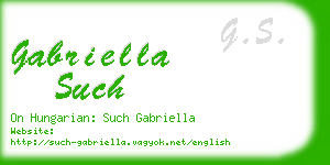 gabriella such business card